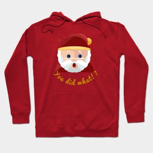 Surprised Santa Hoodie